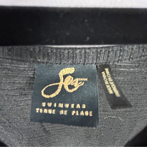 Sea Swimwear Black Longline Swim Coverup 4X - Picture 5 of 12